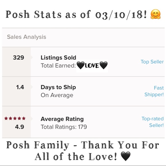 Thank you, Poshers! 🤗🖤 - Picture 2 of 8